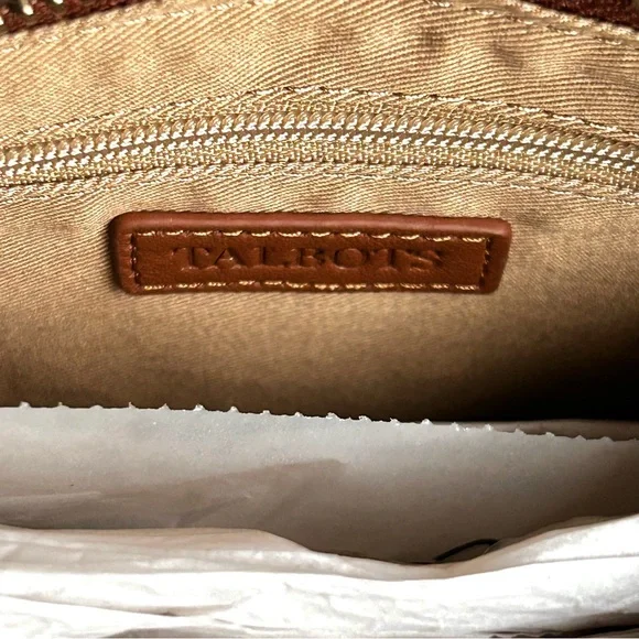 🍒NWT Talbots Metallic Boucle Double Gusset Wristlet - Picture 6 of 12